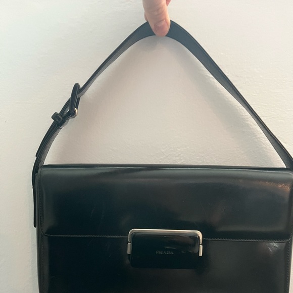 Prada Flap Leather Shoulder Bag - Picture 2 of 15